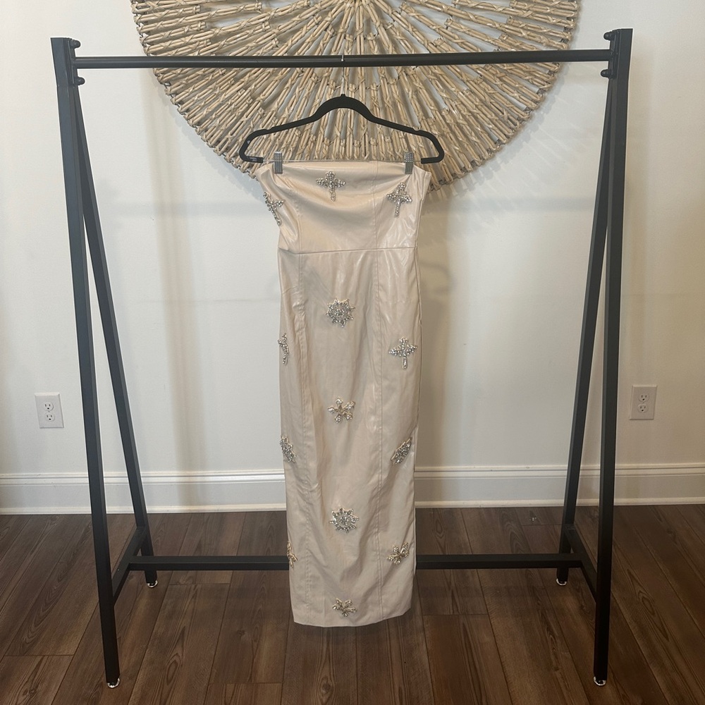 DOLCE MAXI DRESS IN NUDE